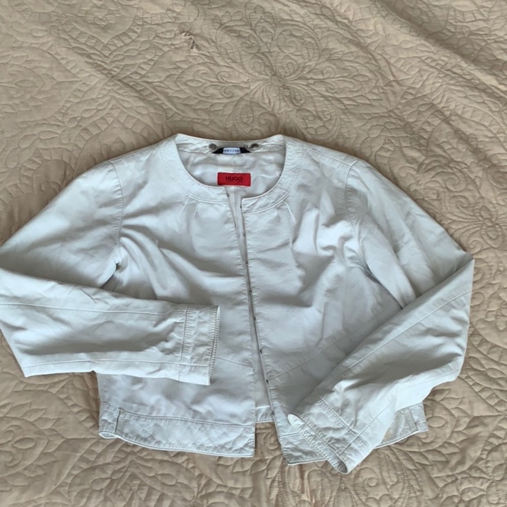 Hugo boss white Bomber